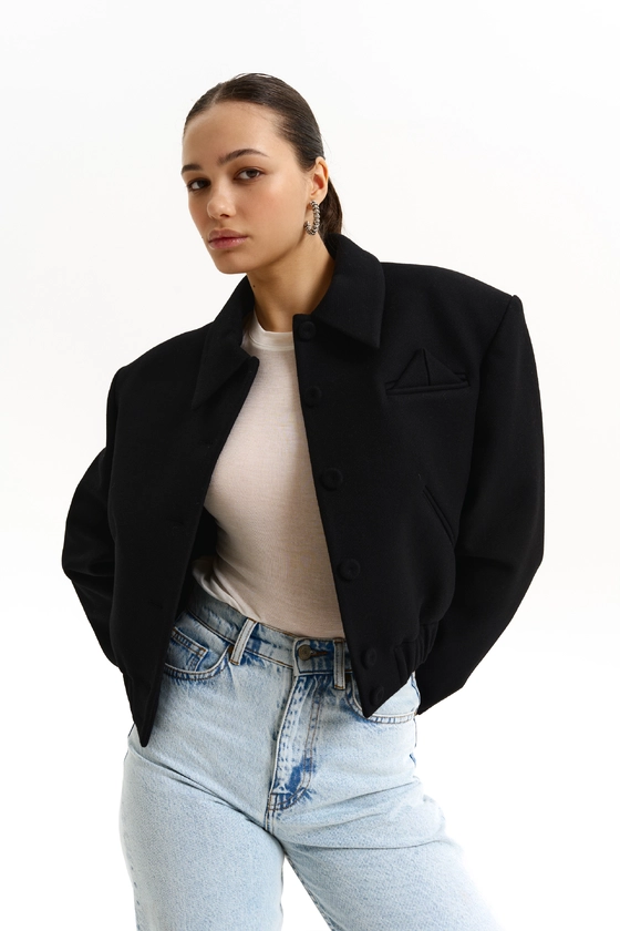 Бомбер на ґудзиках з трикутником 