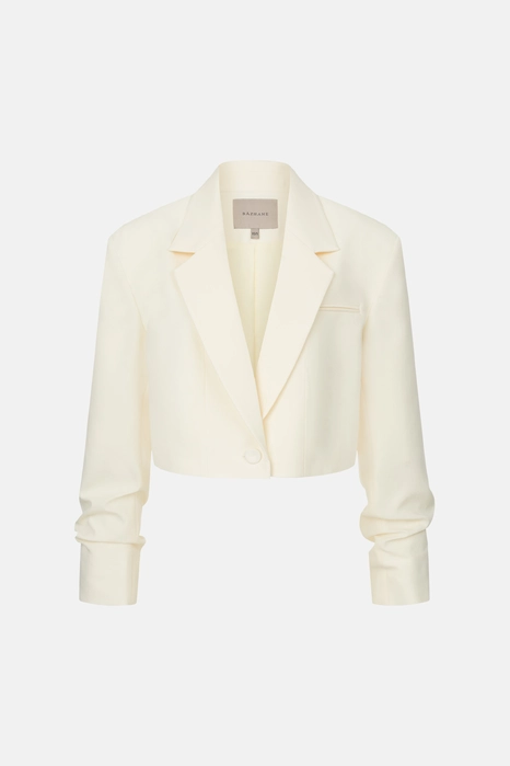 Жакет кроп котоновий зі збіркою на рукаві