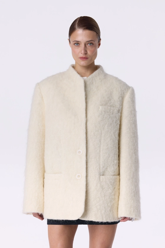 Пальто-жакет Lucid з альпаки 