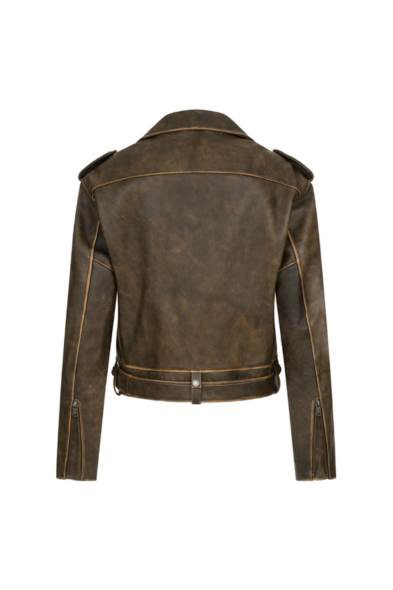 Куртка шкіряна коротка 