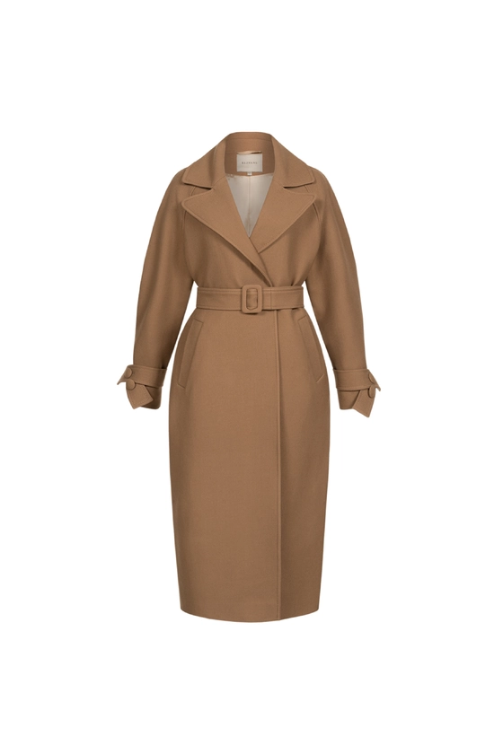 Пальто максі зі спущеним рукавом 