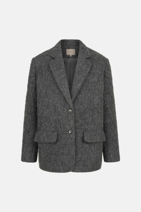 Oversized alpaca coat-jacket