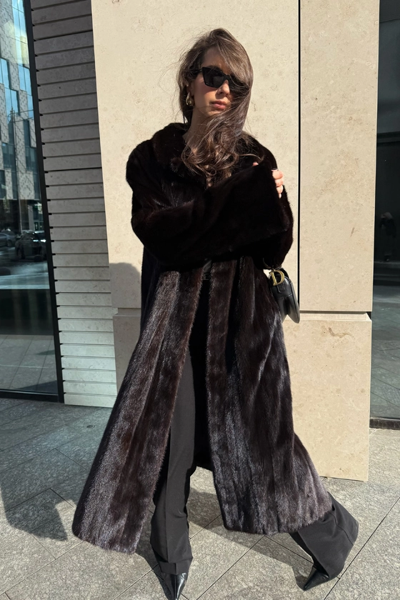 Вінтажна норкова шуба 