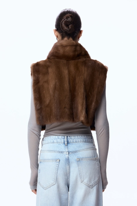 Вінтажна норкова манішка