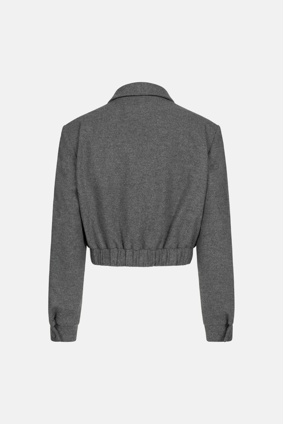 Бомбер на ґудзиках з трикутником 