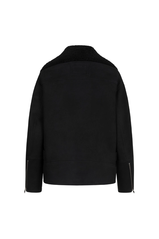 Дублянка замшева оверсайз з ременем 