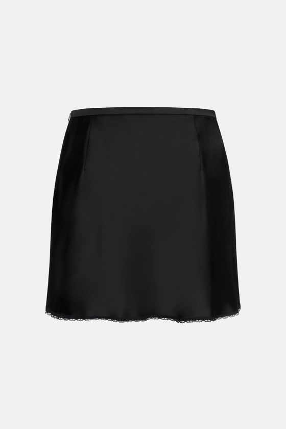 Спідниця міні з мереживом 