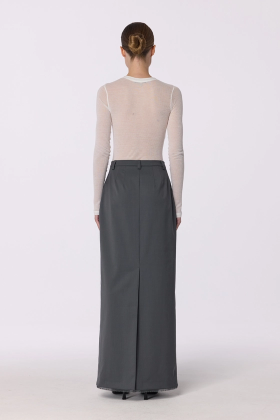 Спідниця максі з розрізом 