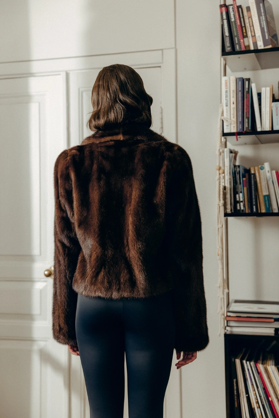 Вінтажна норкова шуба 