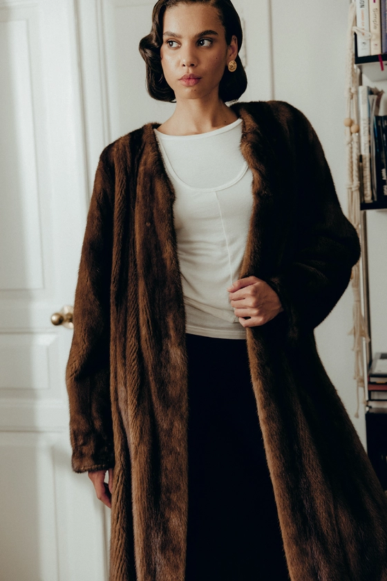 Вінтажна норкова шуба 