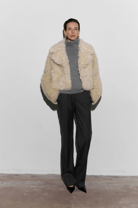 Baby sheepskin coat