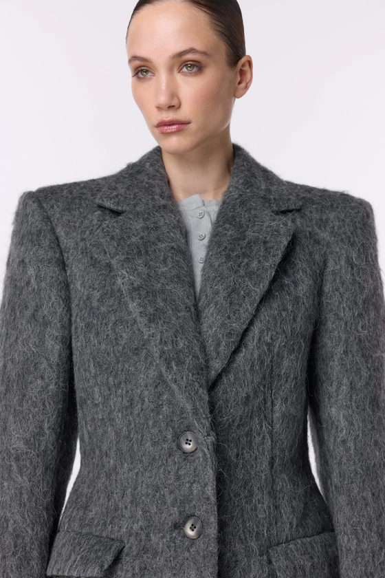 Пальто-жакет Fuzzy Alpaca 