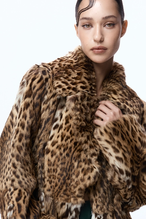 Вінтажна оцелотова шуба 