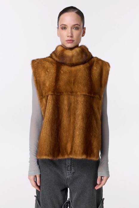 Вінтажна норкова манішка