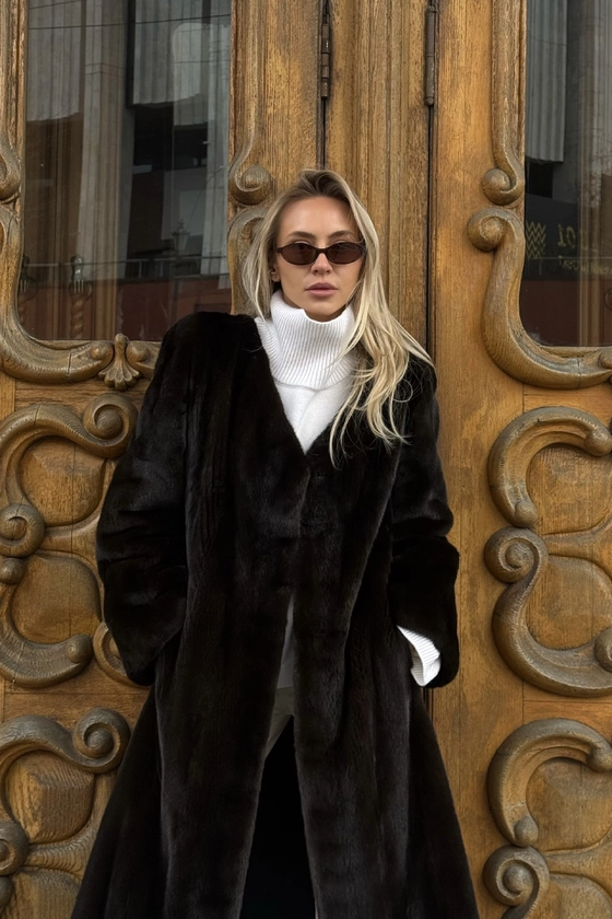 Вінтажна норкова шуба 