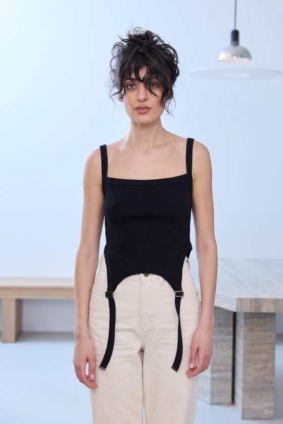 Майка з гартерами 