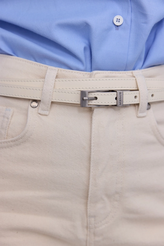 Подвійний шкіряний ремінь 