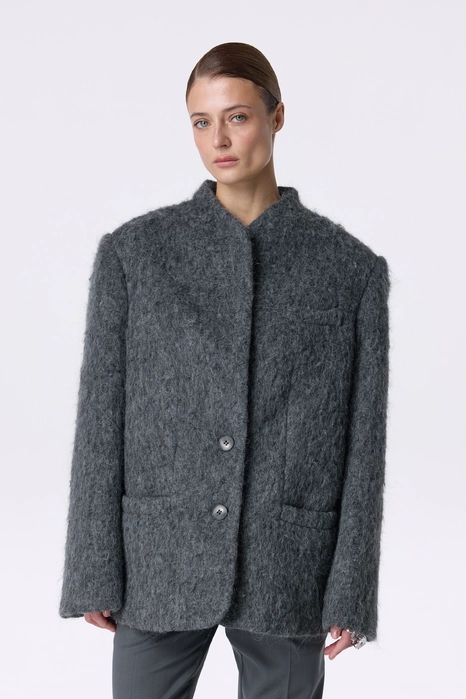 Lucid alpaca coat-jacket