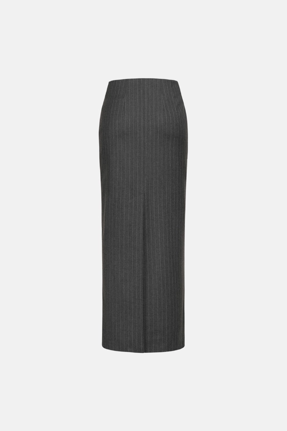 Спідниця вовняна максі з середньою посадкою 