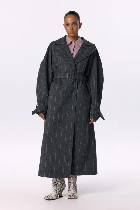 Пальто максі зі спущеним рукавом