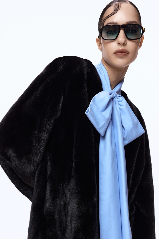 Вінтажна норкова шуба BlackGlama 