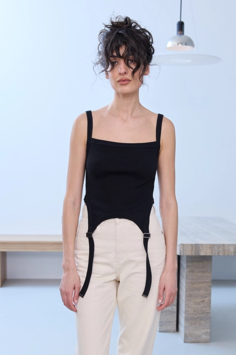 Майка з гартерами