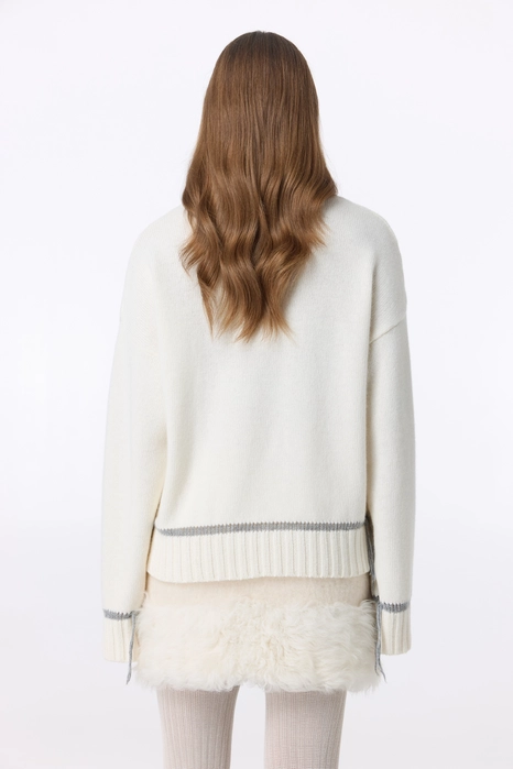 Contrast sweater