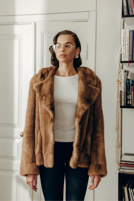 Вінтажна норкова шуба 