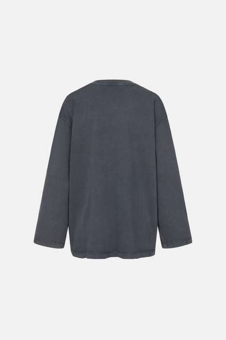 Лонгслів у вінтажному стилі з принтом Янгол