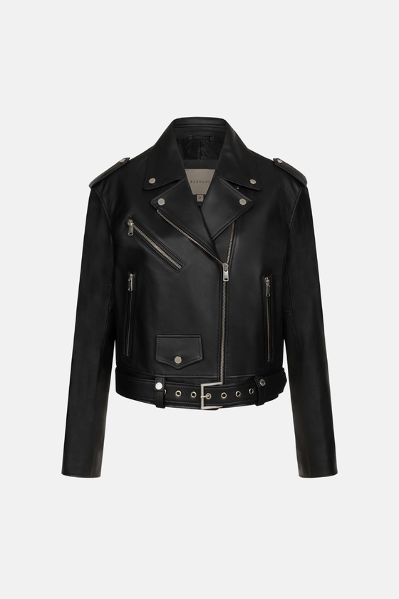 Куртка шкіряна коротка 