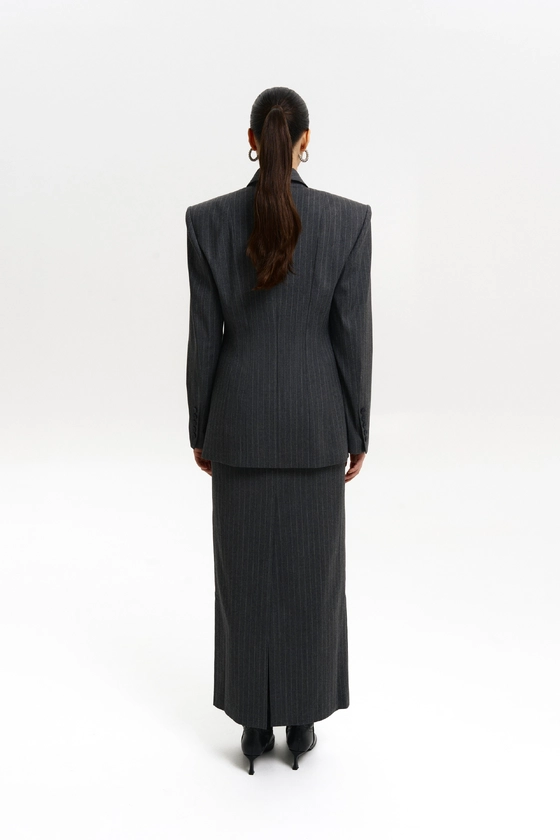 Спідниця вовняна максі з середньою посадкою 