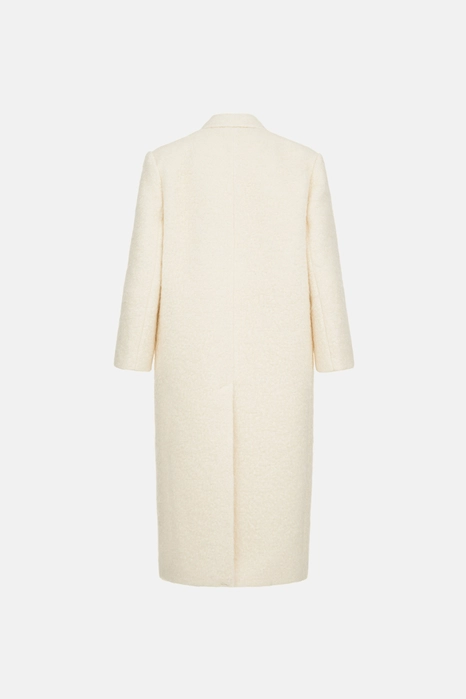 Пальто оверсайз прямого крою з альпаки