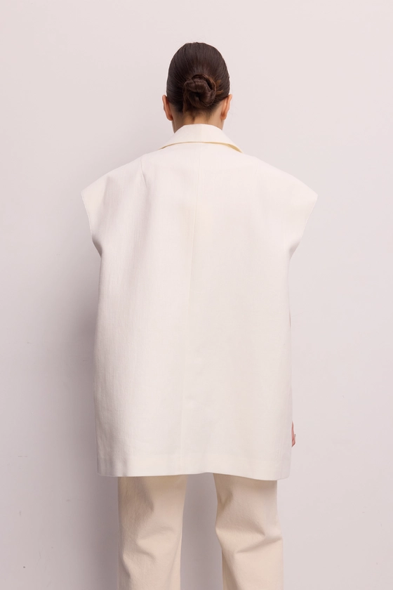 Жилет лляний оверсайз 