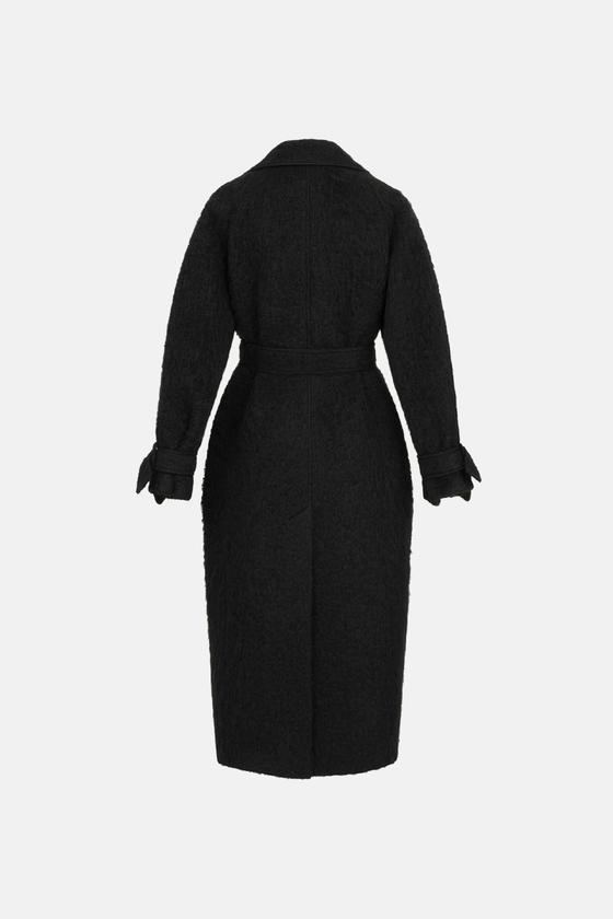 Пальто з альпаки максі зі спущеним рукавом 