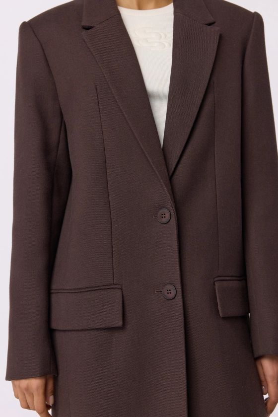 Пальто прямого крою 