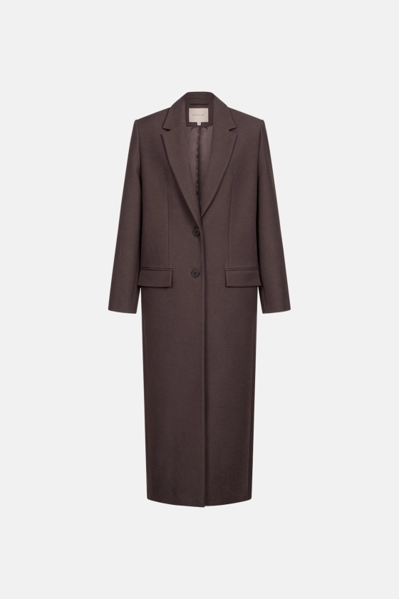 Пальто прямого крою 