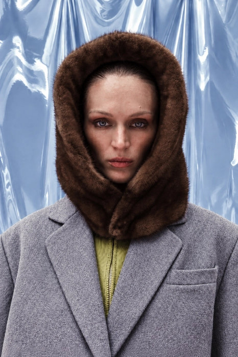 Vintage mink bonnet