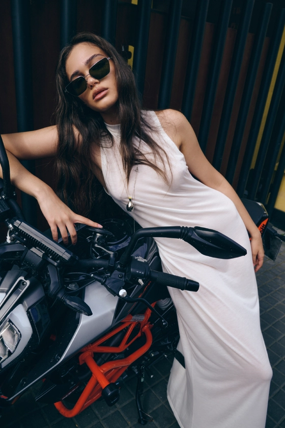 Сукня максі напівпрозора 