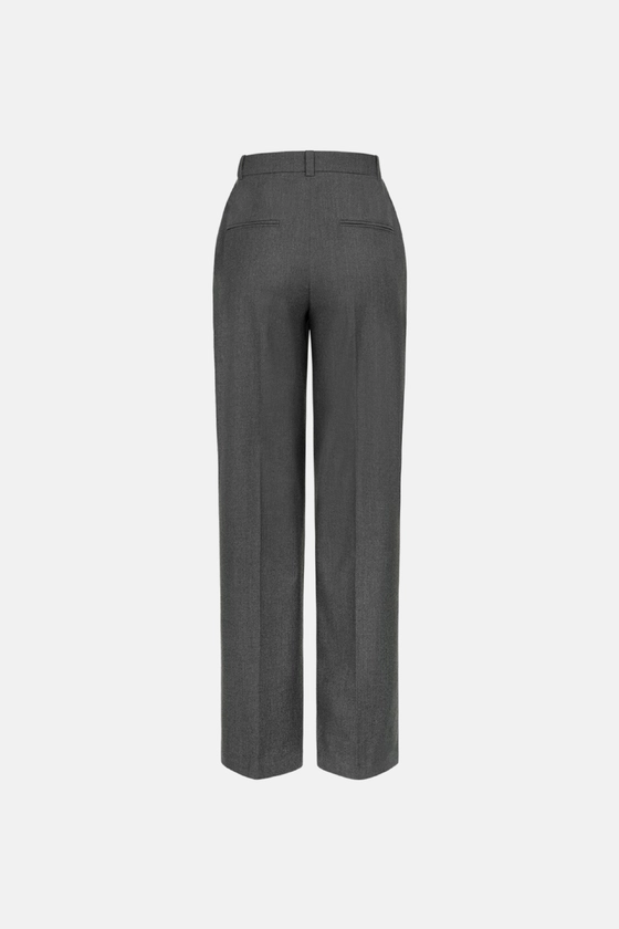 Брюки вовняні на середній посадці зі стрілками 