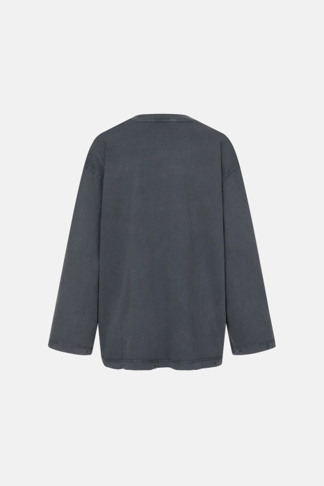 Лонгслів у вінтажному стилі з принтом Янгол