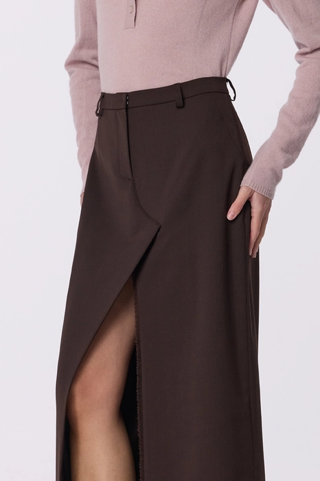 Спідниця максі з розрізом