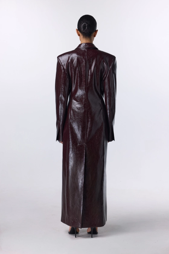 Eco-leather trench - photo 6