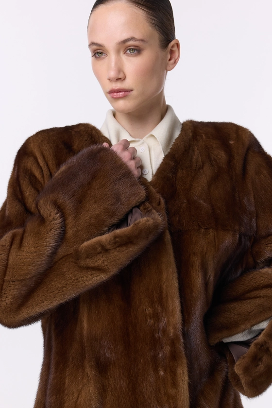 Вінтажна норкова шуба 