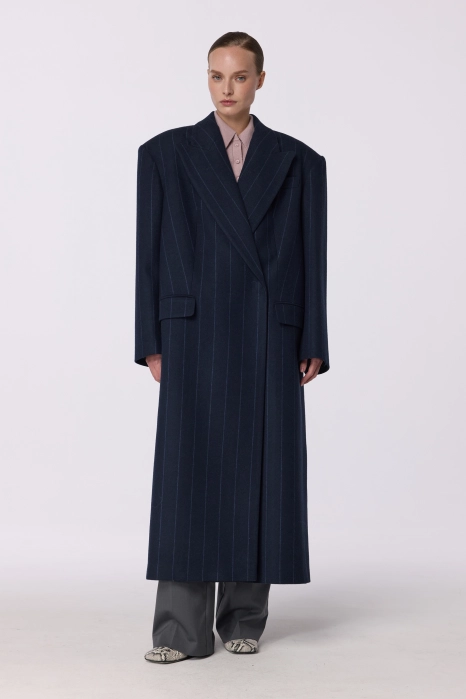 Straight cut oversized coat