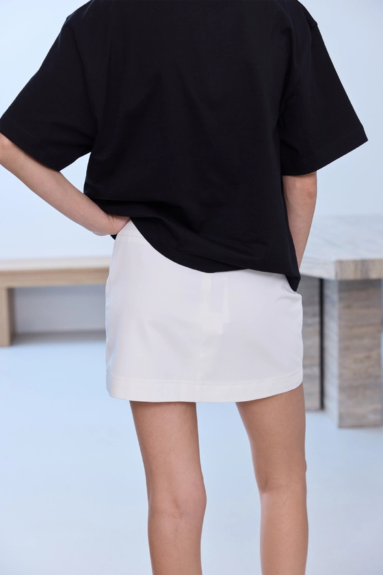 Спідниця котонова міні з середньою посадкою 