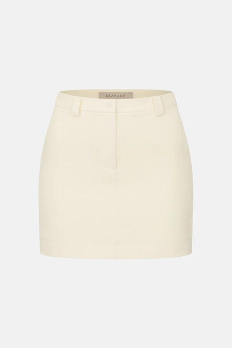 Спідниця котонова міні з середньою посадкою