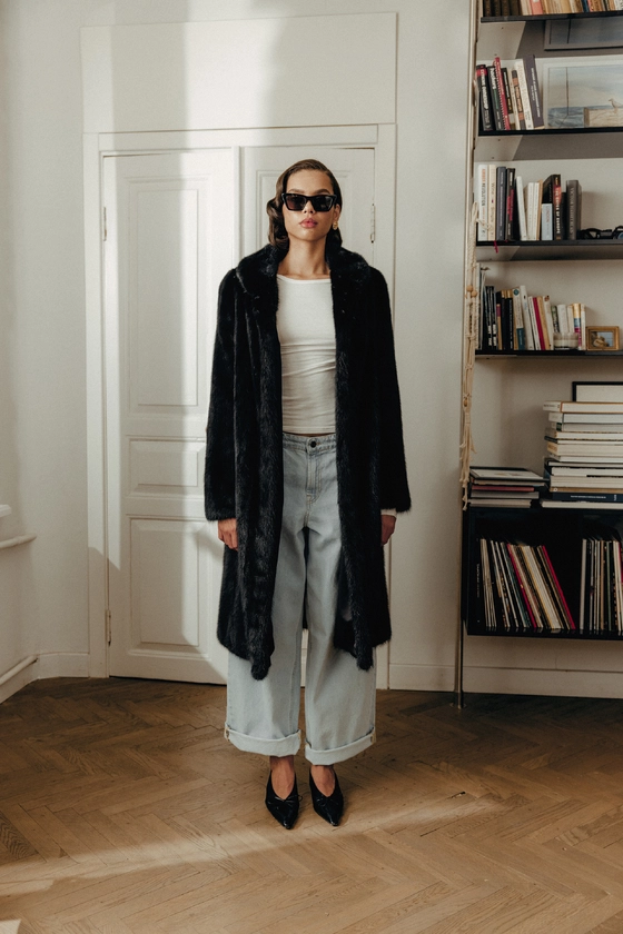 Вінтажна норкова шуба 