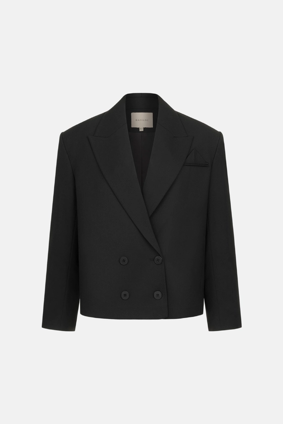 Жакет котоновий оверсайз з трикутничком 