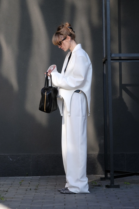 Жакет кроп котоновий з гартерами