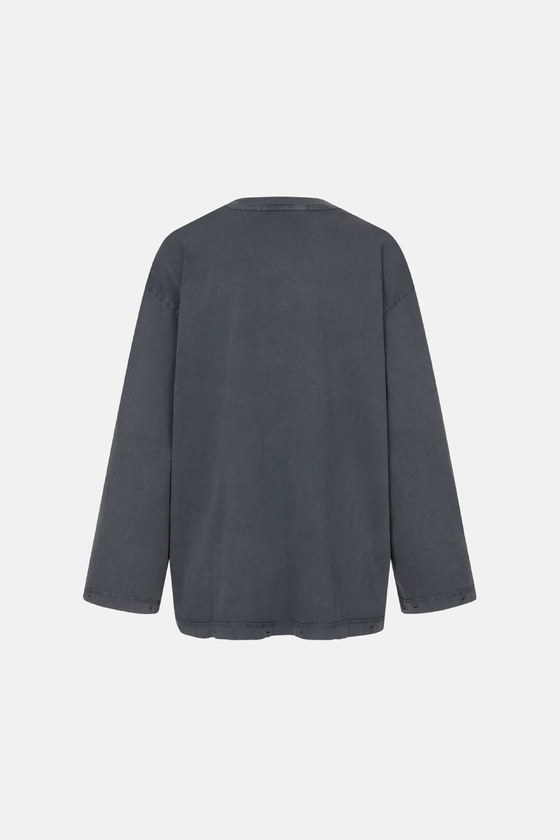 Лонгслів у вінтажному стилі з принтом Янгол 